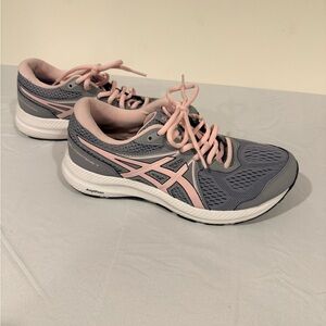 ASICS Gel Contend 7 Women’s Running Shoe Size 8 Grey/Pink